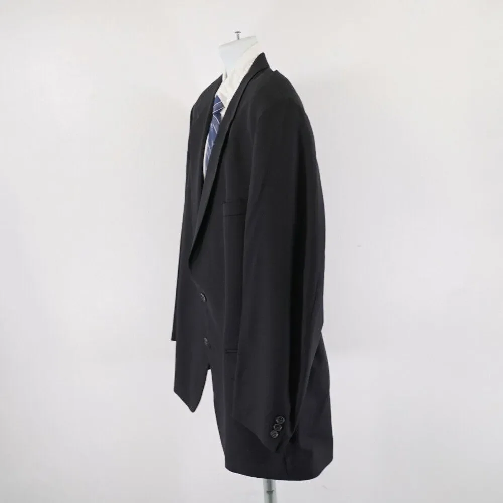 Pierre Cardin Wool Cashmere Black Blazer‎ 48R 2 Button